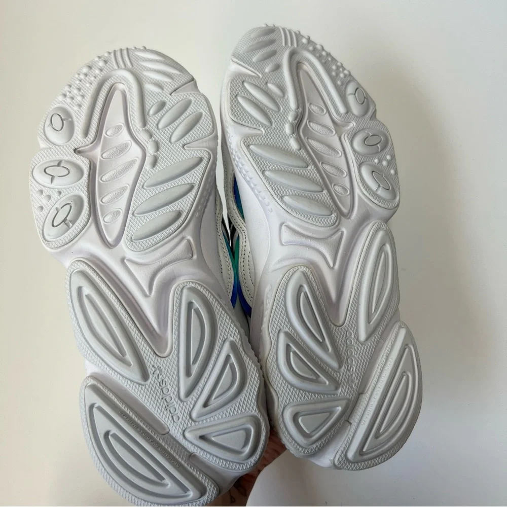 Adidas Originals Ozweego Cloud White Holographic Sneakers Unisex Men’s Size 7 - Picture 7 of 16